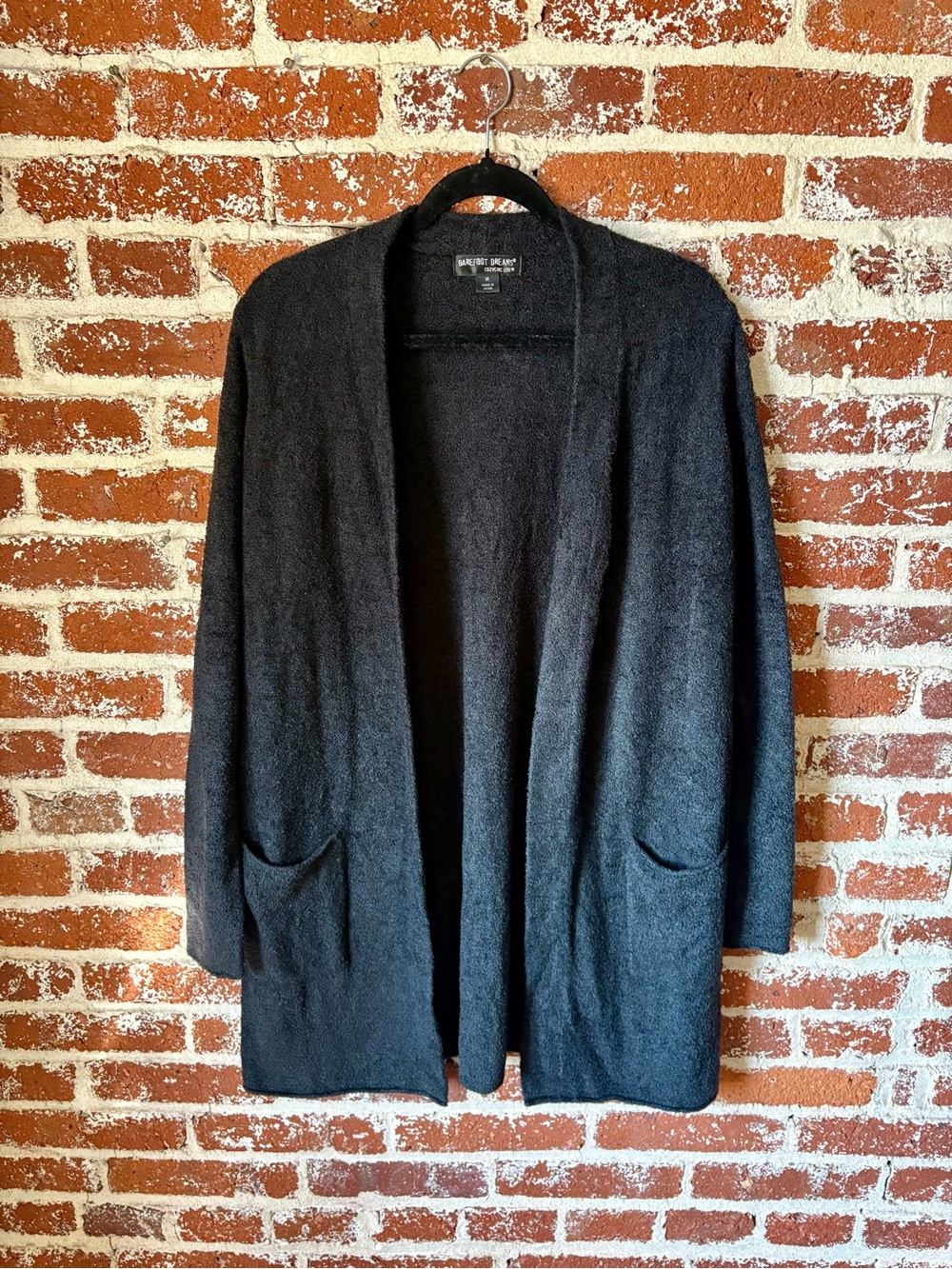 Barefoot Dreams Cozy Chic Soft Black Cardigan
